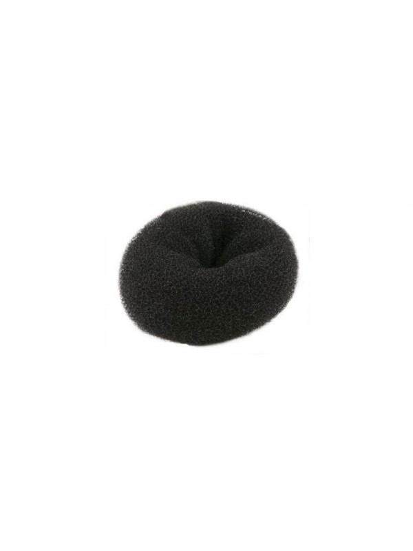 Crépon à chignon pouf noir 9x3,5 cm 729541 RCos