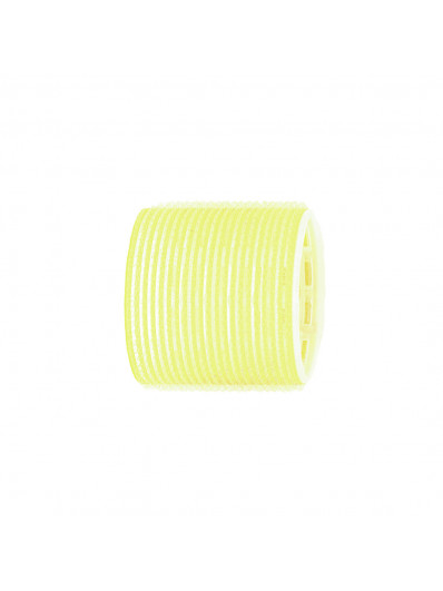 Bigoudis Adhesif  66Mm Jaune 6 Pièces
